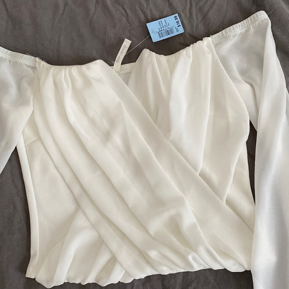White off the shoulder blouse